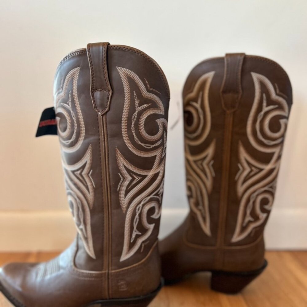NEW w/Tags Crush‎ by Durango Women's Milk Chocolate Western Boot $65 Size 6.5 - Picture 4 of 14